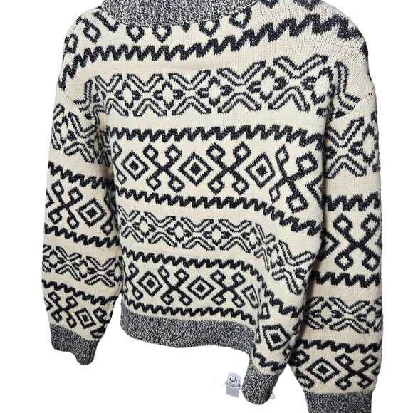 A New Day Cheers! XS Fair Isle Sweater Recycled Polyester Blend Womens Winter Wa - Picture 6 of 6